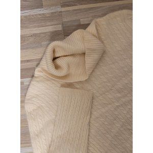 Anne Klein Sport Ivory/Cream Colored Women's Cashmere Turtleneck Sweater, Women'